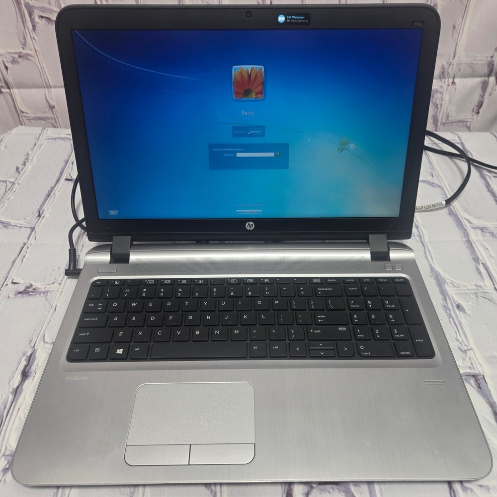 HP ProBook 450 G3 Laptop Silver Black Windows HD Webcam Business‎ Notebook 15.6"